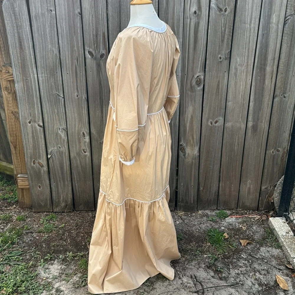 STAUD Demi Short Puff-sleeve Maxi Dress, NWT, size M - Picture 4 of 8